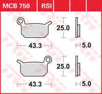 TRW Remblokken, en remschoenen voor de moto, MCB750RSI Sinter competitie offroad