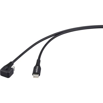 Renkforce USB-kabel USB 2.0 USB-C stekker, USB-C stekker 1.00 m Zwart Stekker 180° gedraaid RF-6721078