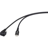 Renkforce USB-kabel USB 2.0 USB-C stekker, USB-C stekker 1.00 m Zwart Stekker 180° gedraaid RF-6721078