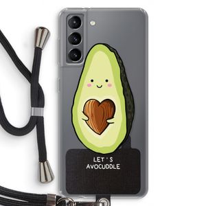 Avocuddle: Samsung Galaxy S21 Transparant Hoesje met koord