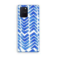 Blauwe pijlen: Samsung Galaxy Note 10 Lite Transparant Hoesje