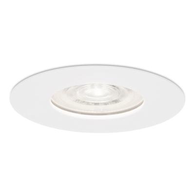 Bari LED inbouwspot extra plat 58mm - 3,8W 270lm - GU10 LED Module - 6000K daglicht wit - Dimbaar - Rond - IP65 waterdicht - Wit