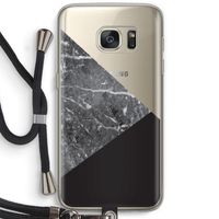Combinatie marmer: Samsung Galaxy S7 Transparant Hoesje met koord