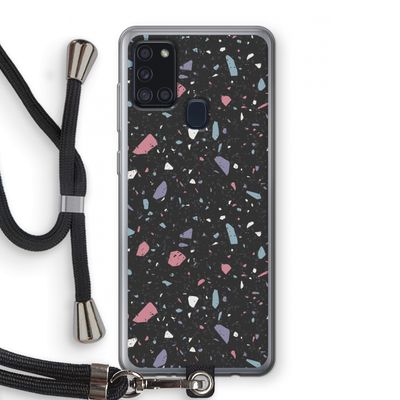 Terrazzo N°16: Samsung Galaxy A21s Transparant Hoesje met koord
