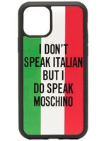 Moschino coque d'iPhone 11 imprimée - Noir