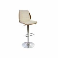 Kruk DKD Home Decor Bruin Crème Zilverkleurig 50 x 52 x 121 cm