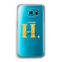 Amber Script: Samsung Galaxy S6 Transparant Hoesje