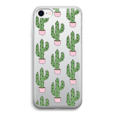 Cactus Lover: iPhone SE 2020 Transparant Hoesje