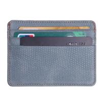 5 stuks Lizard patroon PU lederen bank kaart set kaart pakket (grijs)