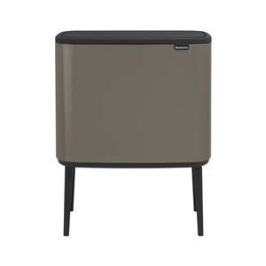 Brabantia Bo Touch Bin Afvalemmer 11 + 23 L - Platinum