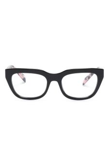 Prada Eyewear tortoiseshell-detail cat-eye glasses - Noir