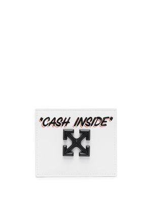 Off-White porte-cartes Jitney en cuir - Blanc