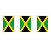 2x Polyester vlaggenlijn van Jamaica 3 meter   - - thumbnail