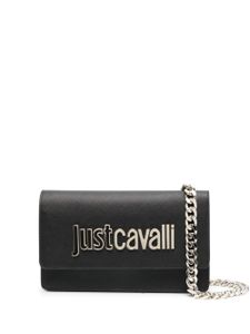 Just Cavalli sac à bandoulière à logo imprimé - Noir