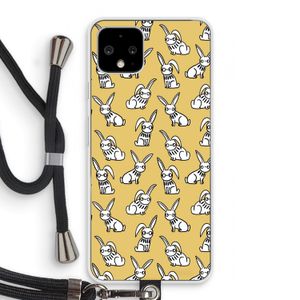 Haas: Pixel 4 Transparant Hoesje met koord