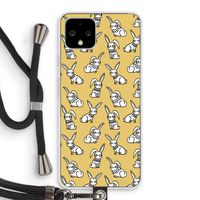 Haas: Pixel 4 Transparant Hoesje met koord