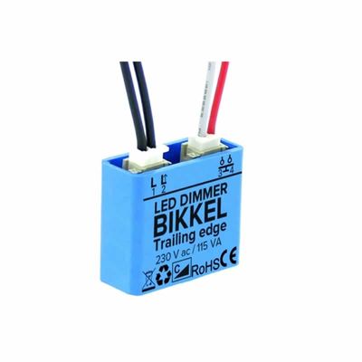 Klemko LED dimmer Bikkel puls dimmer 100W 890300 past in elke inbouwdoos