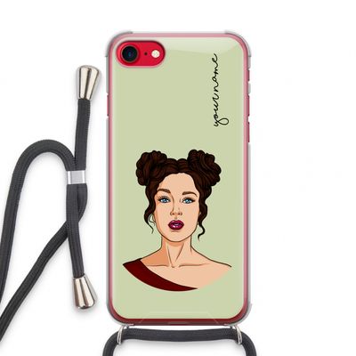 Pop-Art Creator: iPhone SE 2020 Transparant Hoesje met koord