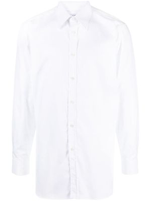 Dunhill chemise en coton à manches longues - Blanc