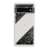 Zwart marmer: Google Pixel 6 Pro Transparant Hoesje