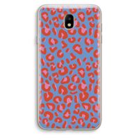 Leopard blue: Samsung Galaxy J7 (2017) Transparant Hoesje Leopard blue: Samsung Galaxy J7 (2017) Transparant Hoesje