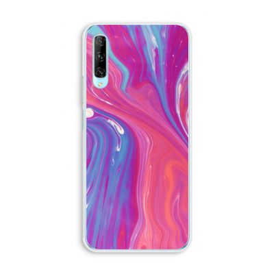 Paarse stroom: Huawei P Smart Pro Transparant Hoesje