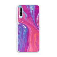 Paarse stroom: Huawei P Smart Pro Transparant Hoesje