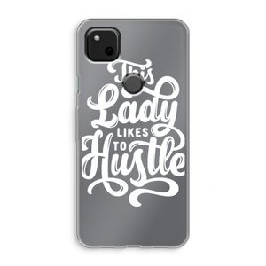 Hustle Lady: Google Pixel 4a Transparant Hoesje