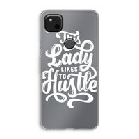 Hustle Lady: Google Pixel 4a Transparant Hoesje