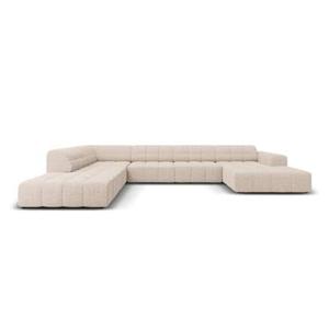 Cosmopolitan Design Chicago U-bank - Hoek Links - Chenille - Lichtbeige