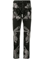 Philipp Plein jean droit Camouflage Super - Noir