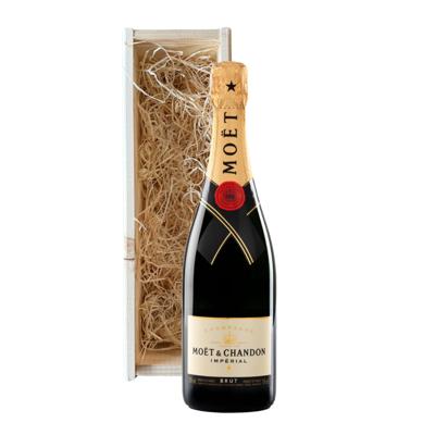 Moet Chandon Brut Champagne met wijnkist