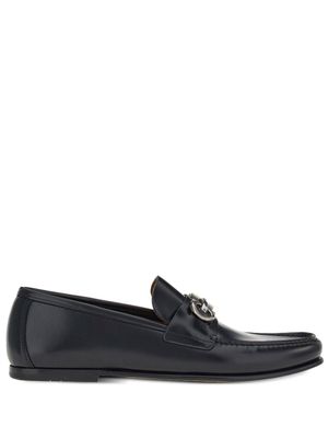 Ferragamo mocassins à boucle Gancini - Noir