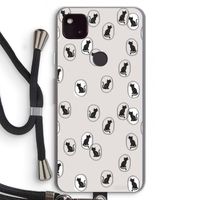 Miauw: Pixel 4a 5G Transparant Hoesje met koord