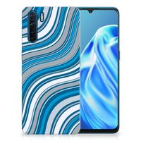 OPPO A91 TPU bumper Waves Blue - thumbnail