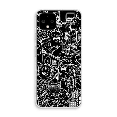 Vexx Black City : Pixel 4 Transparant Hoesje
