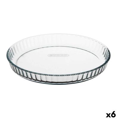 Cakevorm Pyrex Classic Vidrio Transparant Glas Plat Cirkelvormig 27,7 x 27,7 x 3,5 cm 6 Stuks