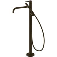 Vrijstaande badkraan Tres Study Exclusive | Hoogte uitloop 67.4 cm | Draaibare uitloop | Mengkraan | Rond | Zwart brons