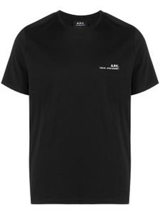 A.P.C. t-shirt à logo poitrine - Noir