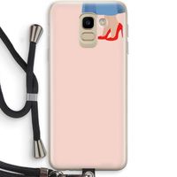 High heels: Samsung Galaxy J6 (2018) Transparant Hoesje met koord