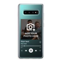 Music Player: Samsung Galaxy S10 Plus Transparant Hoesje