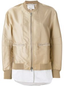 3.1 Phillip Lim veste bomber Tromp L'oeil - Tons neutres