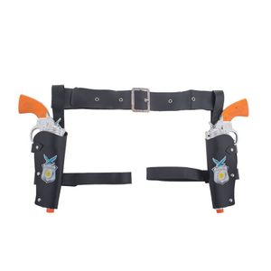 Verkleed speelgoed cowboys holster met 2 revolvers/pistolen - voor kinderen
