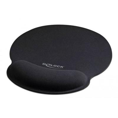 Delock 12559 Muismat met polssteun Zwart