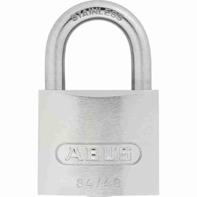 Massief messing hangslot - ABUS - 84IB/40 - RVS beugel - Anti-corrosie binnendelen