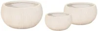 Mcollections Bloempot Nora Bullet Bowl- Clayfibre - Ø42 x H21 - Desert