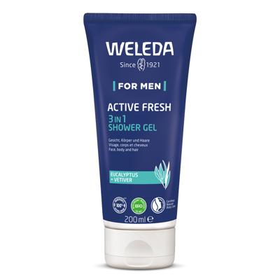 Weleda Men Douchegel Activ Fresh 3in1 Douchegel 200ml