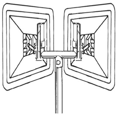 Moravia 245.11.264 Vorkopzetstuk voor verkeersspiegels (b x h) 65 cm x 54 cm