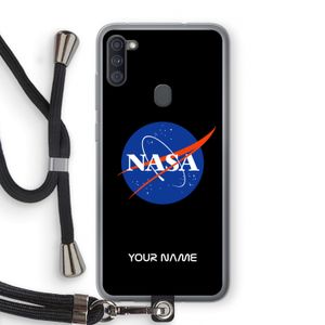 NASA: Samsung Galaxy A11 Transparant Hoesje met koord