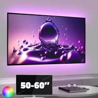Tv led strip set met 2 RGB strips voor tv's van 50 tot 60 inch